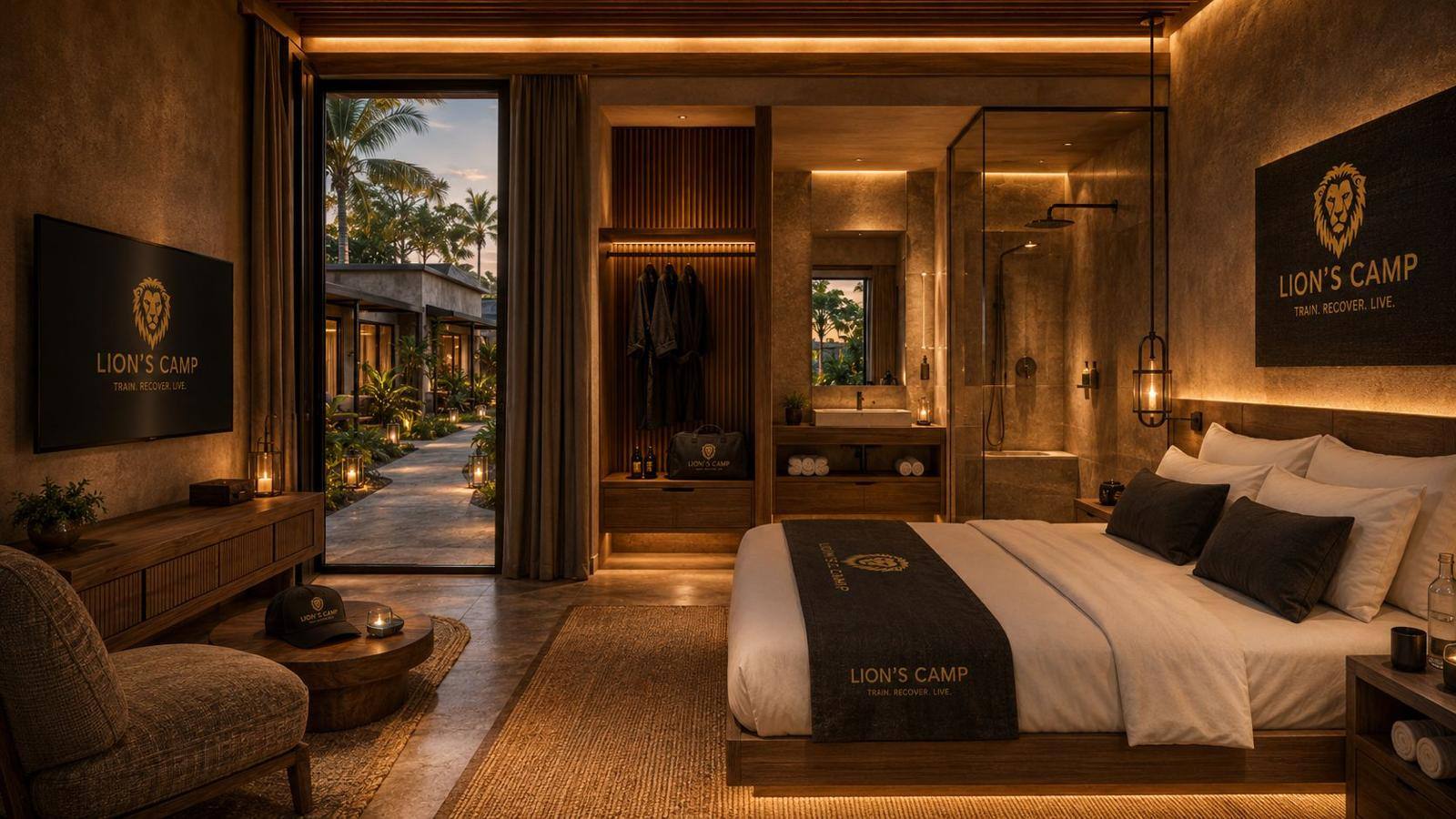 Private villa bedroom